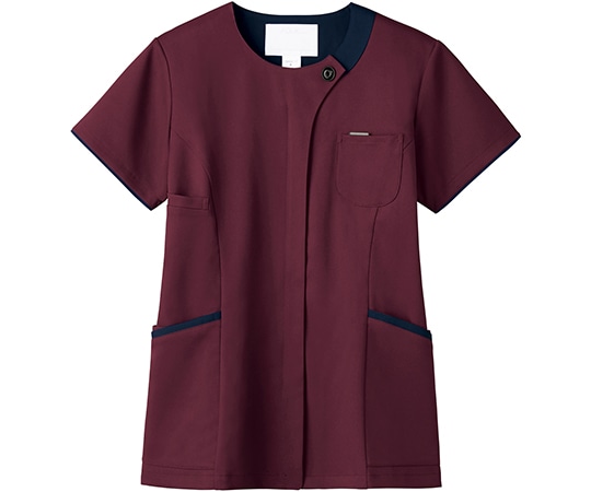 フォーク レディスジップスクラブ バーガンディ×ダークネイビー 4L 7069SC-16 1枚(ご注文単位1枚)【直送品】