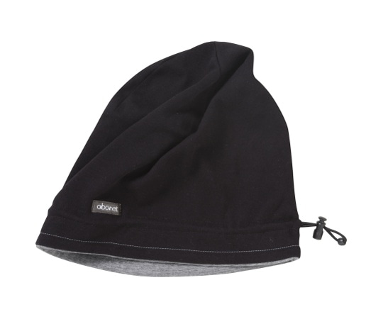 特殊衣料 abonetソフト スムースキャップ5 ブラック×グレー 54-58cm 2058 1個（ご注文単位1個）【直送品】