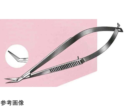 Leprex マイクロ剪刀 上アングル 110mm LMB-53 1個（ご注文単位1個）【直送品】