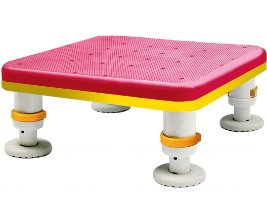 シンエイテクノ ダイヤタッチ浴槽台 コンパクトサイズ コーラルピンク 10 15 SYC10-15 1個（ご注文単位1個）【直送品】