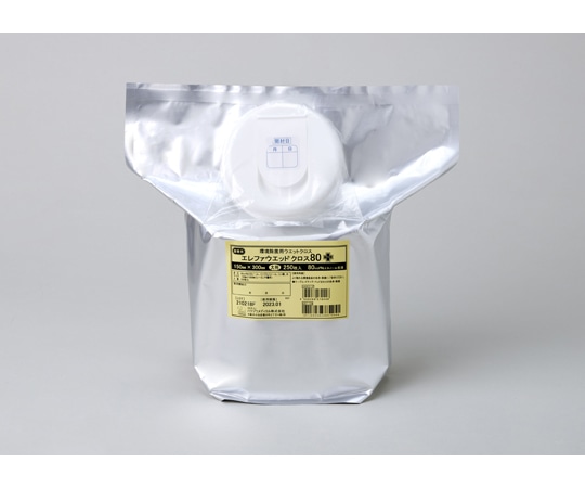 ハクゾウメディカル エレファウエット クロス80プラス 詰替用 大判 150mm×300mm 250枚入 2600198 1個（ご注文単位1個）【直送品】