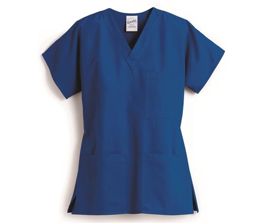 スクラブス スクラブス UNISEX 3ポケット トップ ロイヤル S Z1004 1枚（ご注文単位1枚）【直送品】