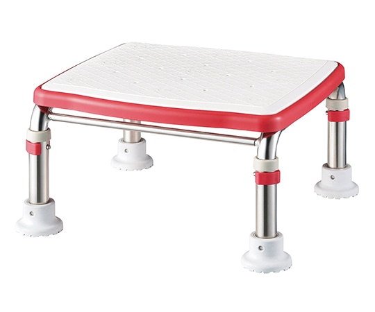 アロン化成 ステンレス製浴槽台R あしぴた ジャストソフト 12-15 レッド 536-501  1台（ご注文単位1台）【直送品】