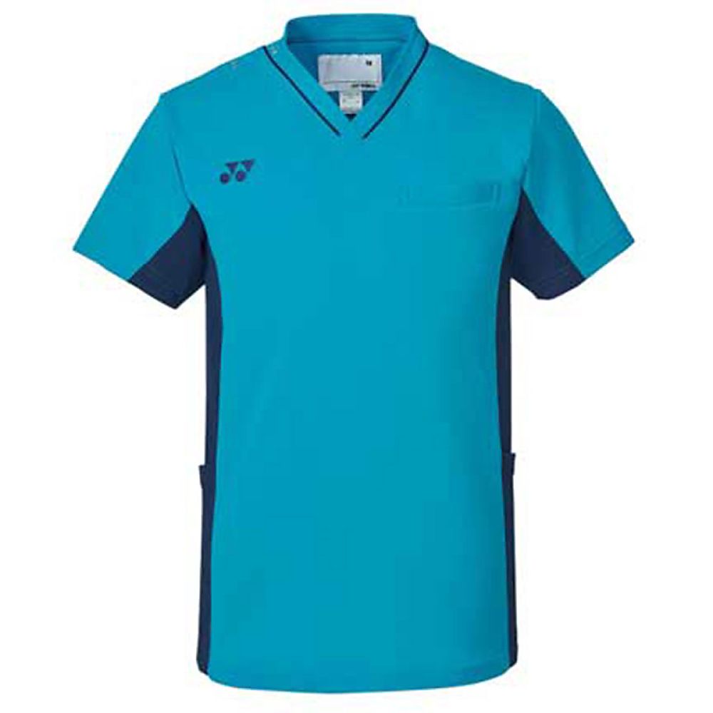 YONEX(トンボ) スクラブ ピーコックグリーン LL(身丈74cm) CY800-46 LL 1枚(ご注文単位1枚)【直送品】