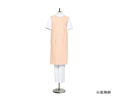 住商モンブラン 予防衣 ノースリーブ シェルピンク 74-539 L 1枚（ご注文単位1枚）【直送品】