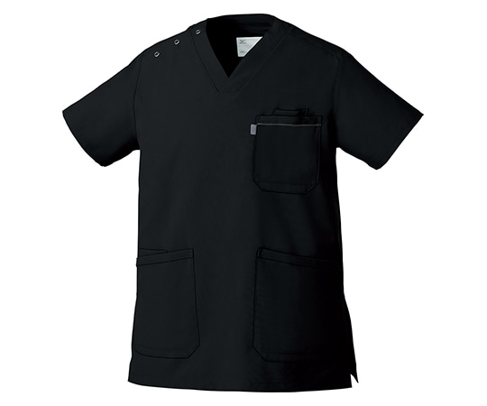 ミズノ(チトセ) 男女兼用スクラブ ブラック 5L MZ0018-C-10-5L 1枚(ご注文単位1枚)【直送品】