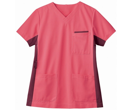 住商モンブラン スクラブ 兼用 半袖 ローズレッド/ワイン S 72-726 S 1枚(ご注文単位1枚)【直送品】