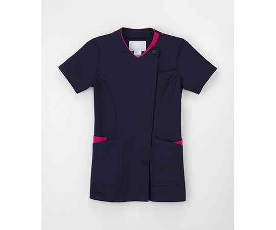 ナガイレーベン 女子スクラブ ネイビー+ピンク EL RF-5102 1枚(ご注文単位1枚)【直送品】