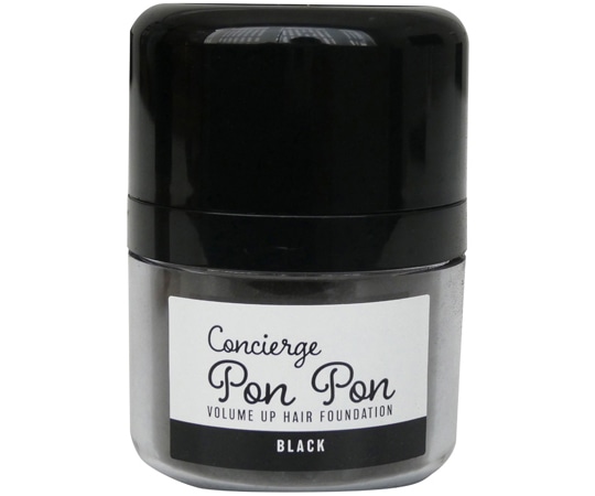 グローバル・ジャパン ポンポンボリュームアップ頭皮ファンデーション ブラック  1個（ご注文単位1個）【直送品】