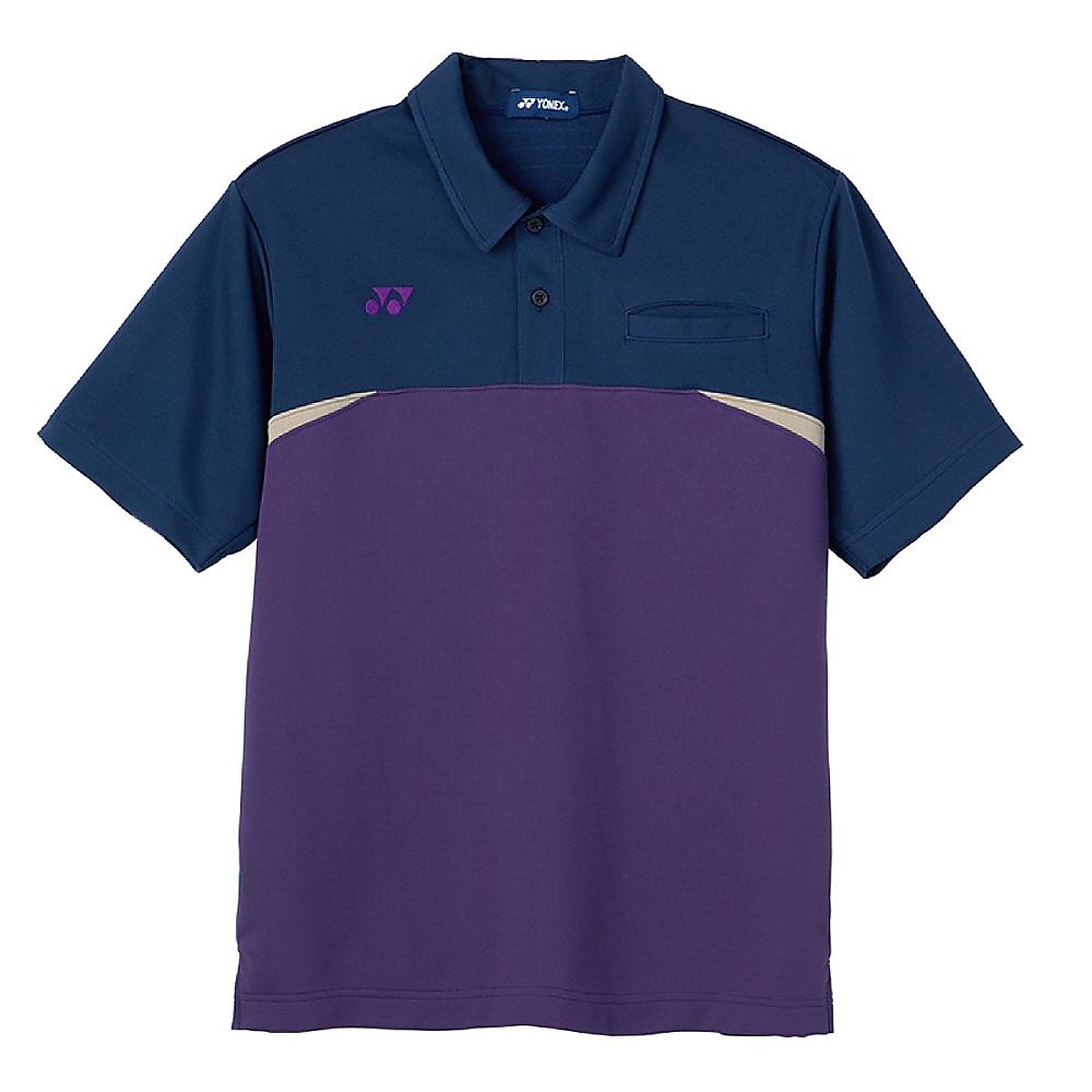 YONEX(トンボ) Mニットシャツ ネイビー×パープル 4L(身丈80cm) CY206-80 4L 1枚(ご注文単位1枚)【直送品】