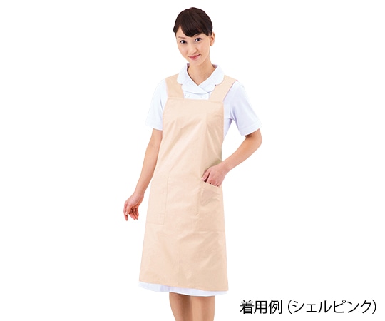 住商モンブラン エプロン （男女兼用/ポケット内ペン差し付き） サックス/LL 75-515 1枚（ご注文単位1枚）【直送品】