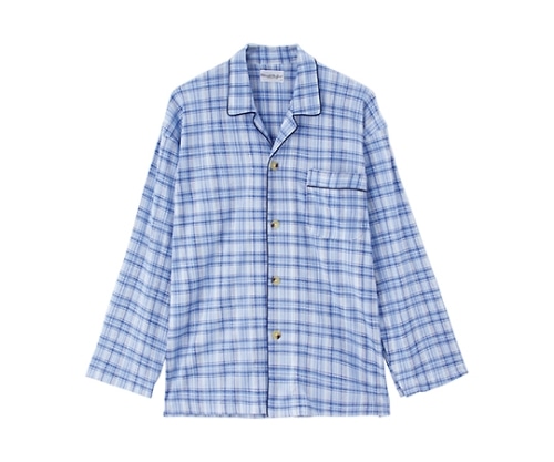 ケアファッション 紳士介護腰開きパジャマ ブルー M 38802 1枚(ご注文単位1枚)【直送品】