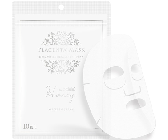 ビューティフルエンジェル ハニーバイ美ルル プラセンタマスク 10枚入 KRD3028 1袋（ご注文単位1袋）【直送品】