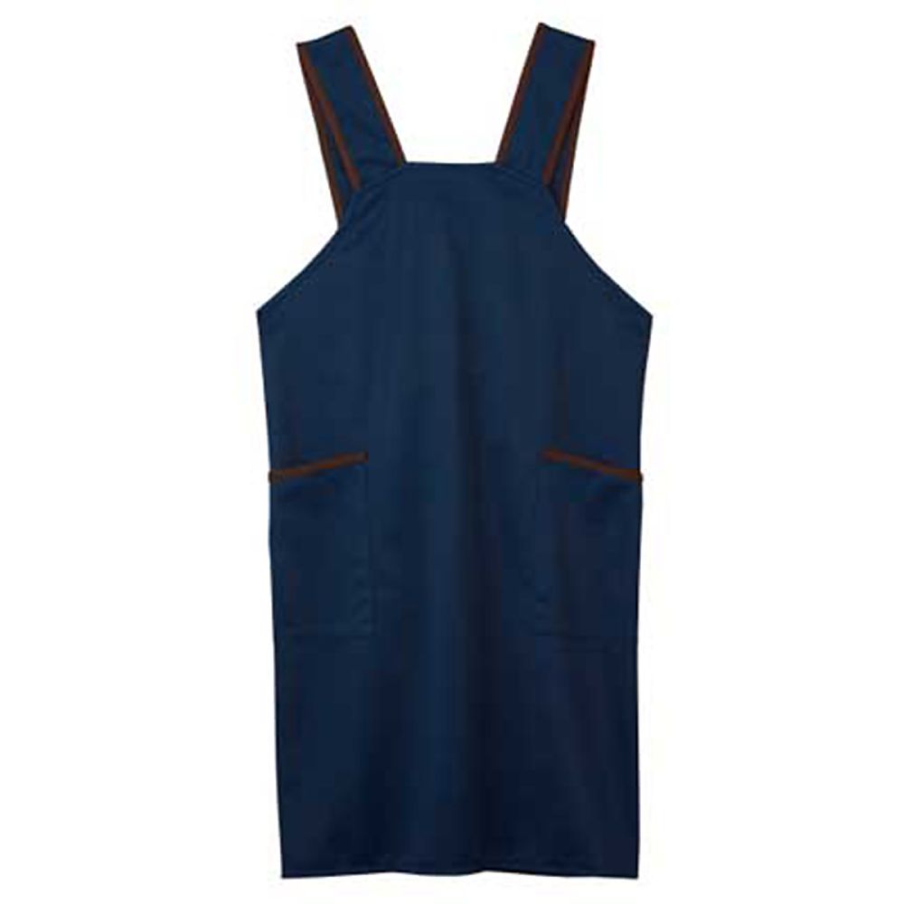 KIRAKU（トンボ） ニットエプロン ネイビー BL（身丈84cm） CR180-88 BL 1枚（ご注文単位1枚）【直送品】