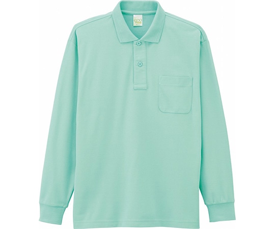 WHISEL（自重堂） 長袖ポロシャツ ミント グリーン S 85244 1枚（ご注文単位1枚）【直送品】