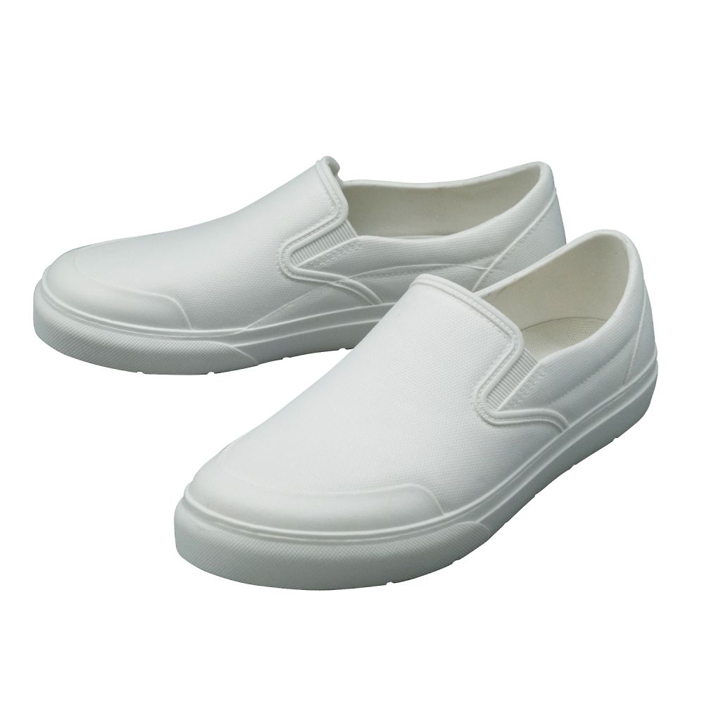 ケイワーク PVCスリッポンシューズ ホワイト S MS-5-WH-S 1足（ご注文単位1足）【直送品】