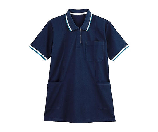 自重堂 半袖ロングポロシャツ レディース ネービー 4L WH90338 1枚（ご注文単位1枚）【直送品】