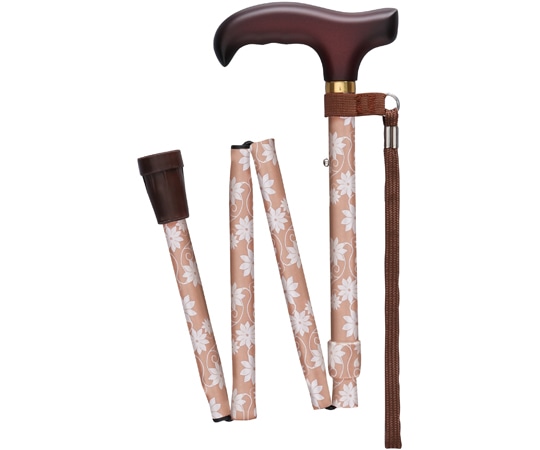 フジホーム ベーシック 折畳 S ステンシルピンク WB3939 1本(ご注文単位1本)【直送品】