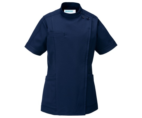 KAZEN レディスジャケット半袖 ネイビー 4L 263-28 4L 1枚(ご注文単位1枚)【直送品】