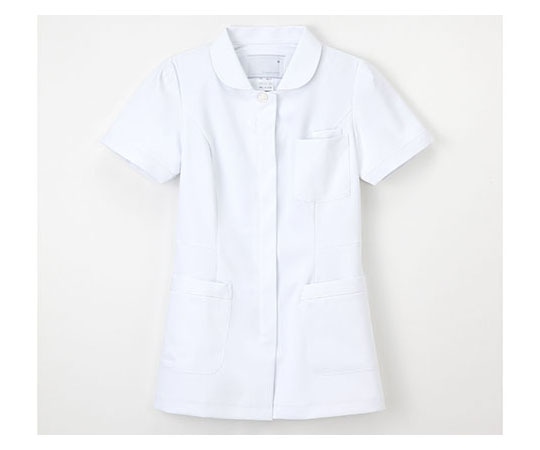 ナガイレーベン 女子上衣 ホワイト S FT4412 1枚(ご注文単位1枚)【直送品】