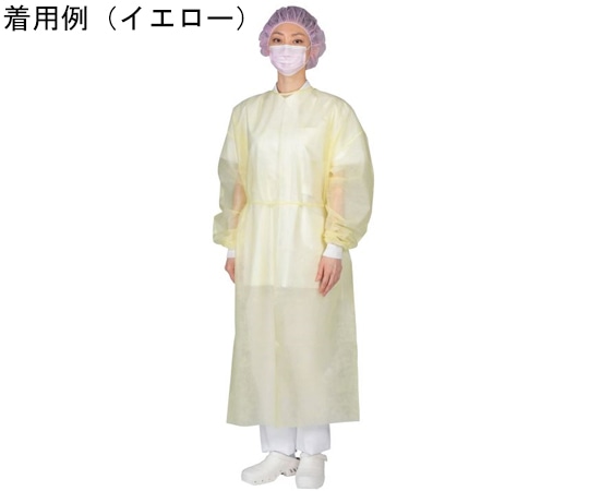 日昭産業 アルファアイソレーションガウンⅡ ブルー 1セット（10枚/袋×10袋） 51542 1セット（ご注文単位1セット）【直送品】