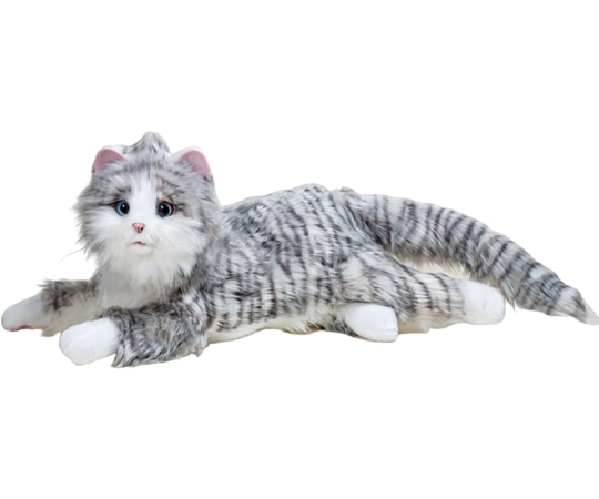 BPS（電池企画販売） しっぽふりふりあまえんぼうねこちゃん（コミュニケーションロボット）アイスグレー  1個（ご注文単位1個）【直送品】