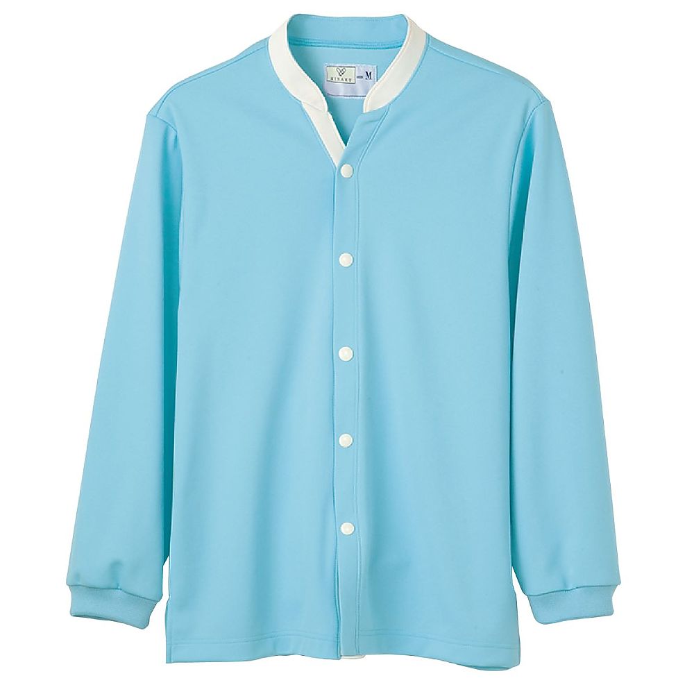 KIRAKU（トンボ） 前開きシャツ ブルー LL（身丈72cm） CV209-75 LL 1枚（ご注文単位1枚）【直送品】