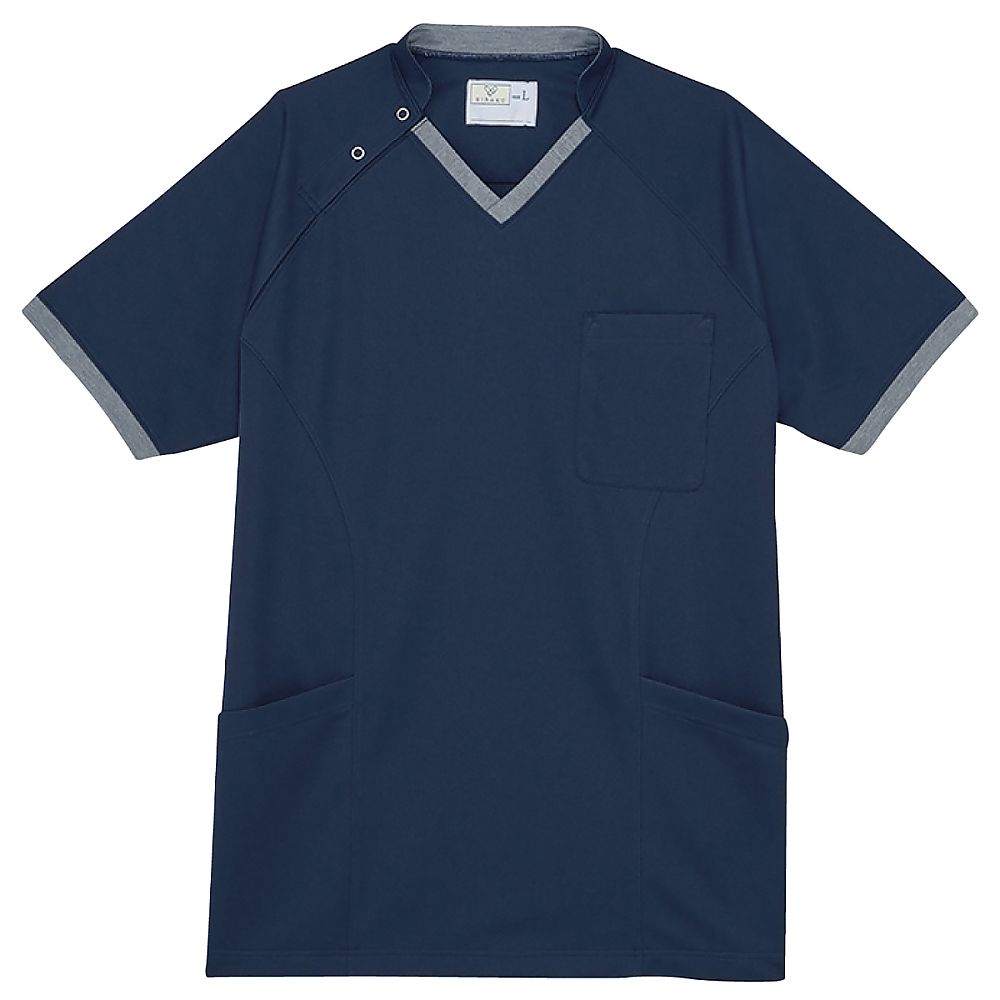 KIRAKU（トンボ） ケアスクラブ ネイビー M（身丈70cm） CR215-88 M 1枚（ご注文単位1枚）【直送品】