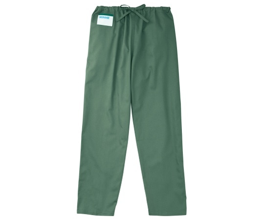 KAZEN メンズ手術スラックス グリーン L 158-62 L 1枚(ご注文単位1枚)【直送品】