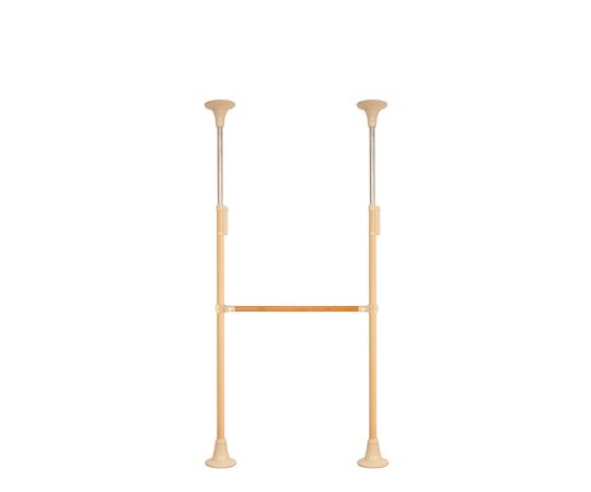 DIPPERホクメイ ベスポジBPZ 丸ベース ショート H型 木手すり 固定900 セット BPZ-H2000-21 1個（ご注文単位1個）【直送品】