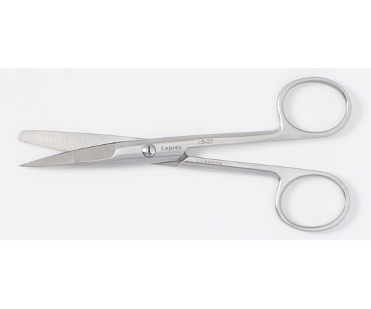 Leprex 小型解剖用直剪刀 片鋭片鈍 130mm LB-27 1個（ご注文単位1個）【直送品】