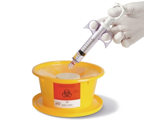 メドライン セーフティ・スプラッシュ（廃液凝固剤入廃棄容器） 500mL 1箱（24個入） GS-SPLASH01 1箱（ご注文単位1箱）【直送品】