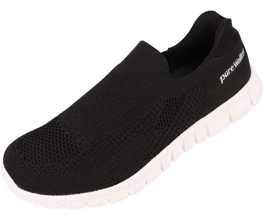 ダイマツ BMZハンズフリーシューズ 25.0cm ブラック PW1502 1足（ご注文単位1足）【直送品】