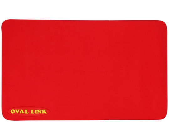 弘進ゴム オーバルリンク 浴室用マット レッド 10枚入 マットタイプ M  1箱（ご注文単位1箱）【直送品】