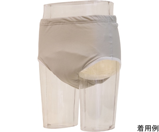 ニシキ（シニア・介護用品） デラックス安心ブリーフ300 男性用 L グレー H4956-L-GY 1枚（ご注文単位1枚）【直送品】