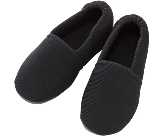 徳武産業 エスパドワイド ブラック LL 2704 1足（ご注文単位1足）【直送品】