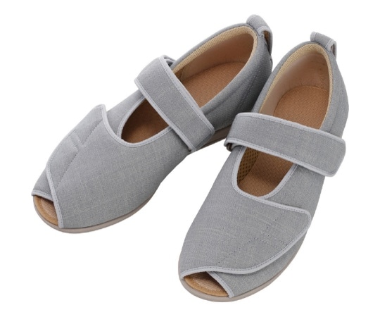 徳武産業 オープンマジックⅢ 5E 片足 右のみ グレー S 7031 1個（ご注文単位1個）【直送品】