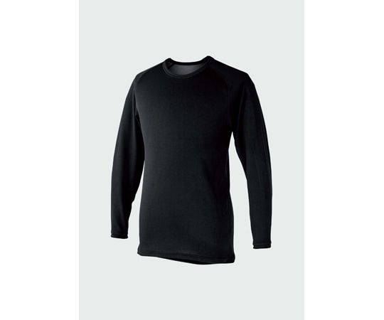 帝健 WARMSYSTEMR保温性インナー長袖シャツ Sサイズ CTST52BK（S） 1枚（ご注文単位1枚）【直送品】