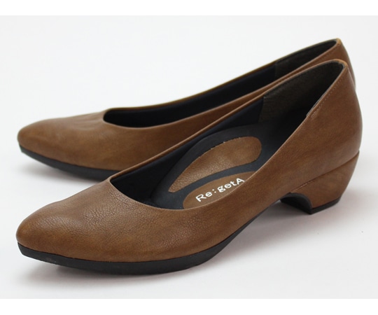 リゲッタ ポインテッドトゥパンプス キャメル 24.5cm RMP001-CAM-24.5 1足（ご注文単位1足）【直送品】