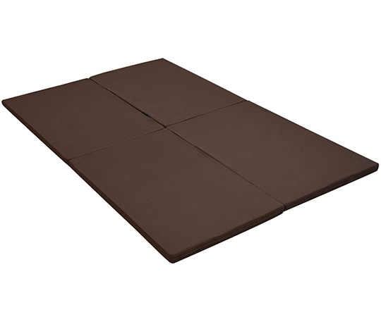 Achilles(アキレス) 全面かため 高硬度4つ折りマットレス セミダブルロング ブラウン MK4-SD(BR) 1枚(ご注文単位1枚)【直送品】