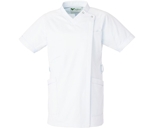 ミドリ安全 作業服 メディカルウェア ベルデクセル 女性用スクラブ VEM220上 ホワイト LLサイズ VEM220-UE-LL 1着(ご注文単位1着)【直送品】