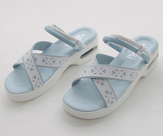 キクスイーサンダル ハートクロスベルトエアーソールサンダル サックス LL(24.5~25.0cm) 16124 1足(ご注文単位1足)【直送品】