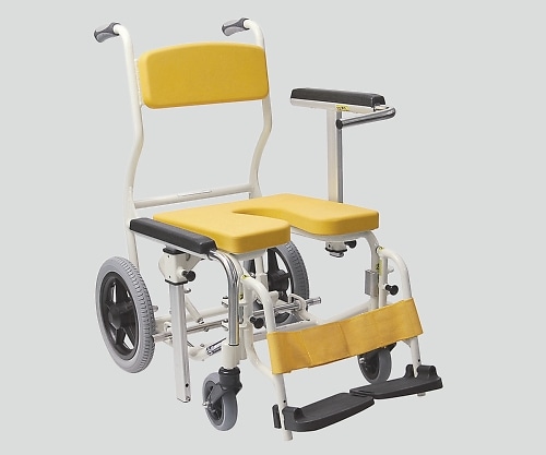 カワムラサイクル シャワー用 車いす イエロー KS12 1個（ご注文単位1個）【直送品】