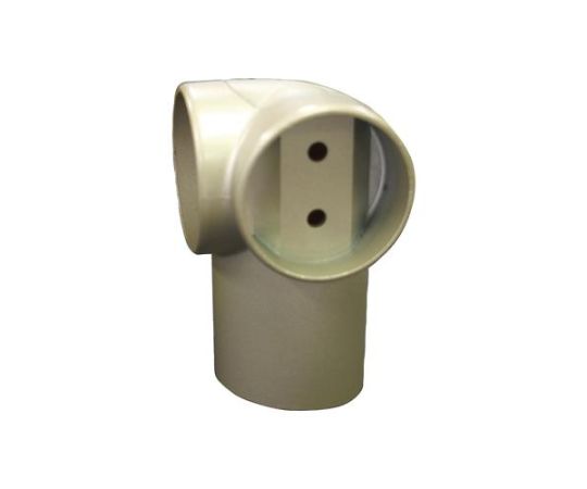 アズワン φ35mm 手すり用コーナーブラケット（シルバー） EA951EL-253 1個（ご注文単位1個）【直送品】