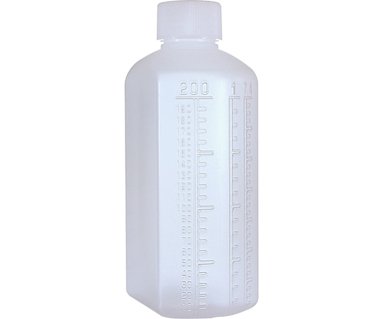 金鵄製作所 マーカー投薬瓶 200mL ノーマルキャップ（ホワイト:白）1袋（10本入） MBIN20010 1袋（ご注文単位1袋）【直送品】