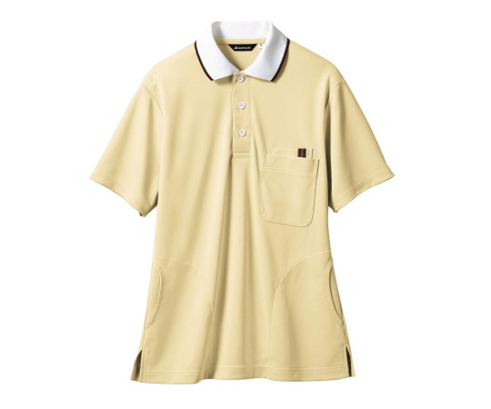 住商モンブラン ポロシャツ 兼用 半袖 イエロー/白 3L 32-5035 1枚（ご注文単位1枚）【直送品】