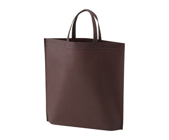 アズワン 不織布バッグ（無地） 持ち手・マチ付A4 100枚入 ダークブラウン LC0930NG00 1箱（ご注文単位1箱）【直送品】