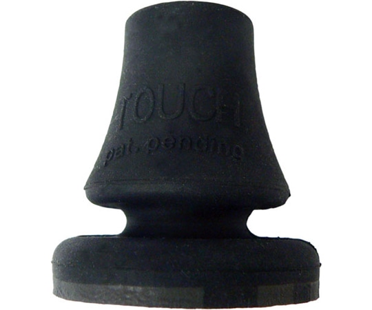 島製作所 タッチゴムキャップ ブラック  1個（ご注文単位1個）【直送品】