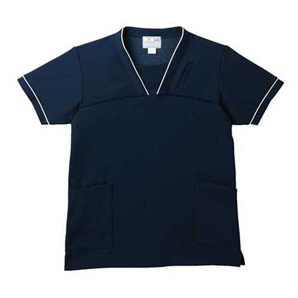 KIRAKU(トンボ) ケアスクラブ ネイビー 4L(身丈82cm) CR152-88 4L 1枚(ご注文単位1枚)【直送品】