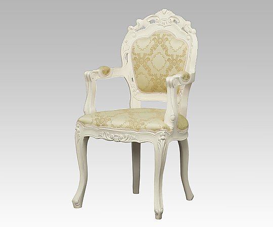 アズワン ダイニングチェアー (肘付き/ホワイト) 92175 1脚(ご注文単位1脚)【直送品】